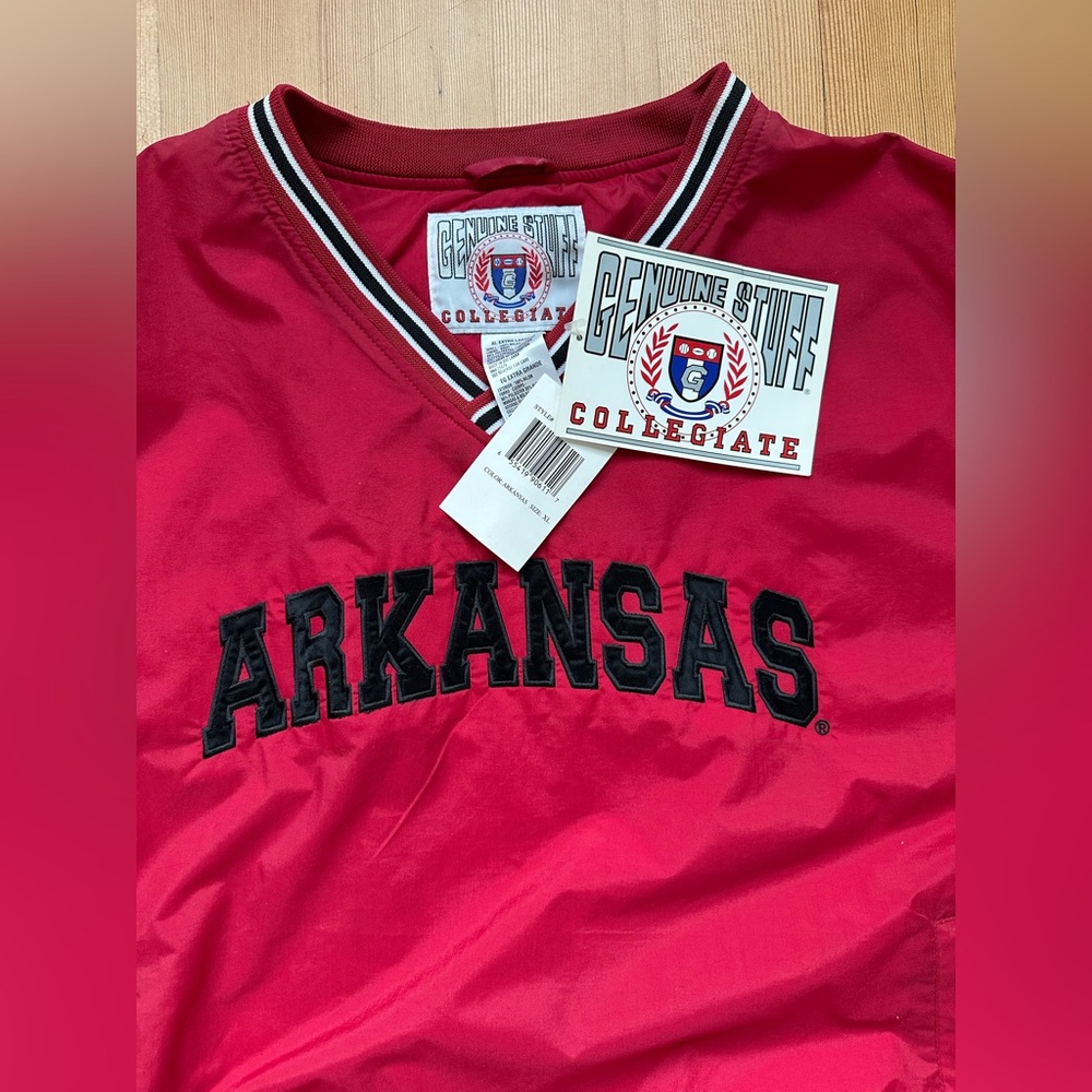 Arkansas Razorbacks Vintage Pullover Jacket Men’s XL 90s NWT! - Picture 6 of 13